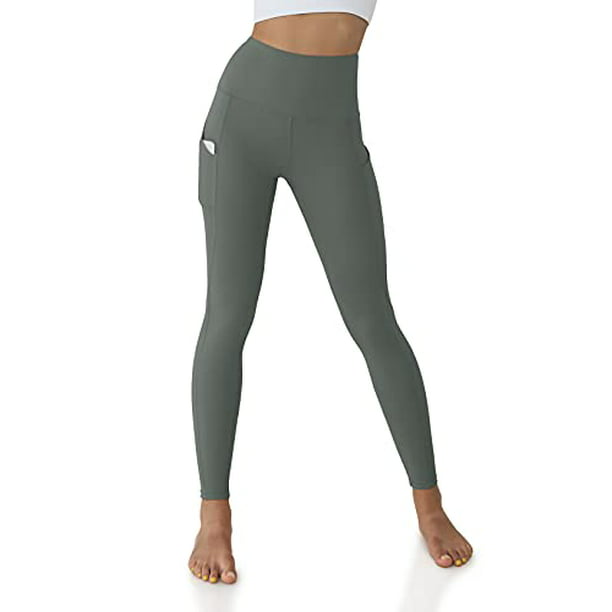 Full-Length Leggings with Dual Pockets ODODOS Womens High Waisted Tummy Control Workout Pants